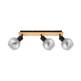 Italux SPL-67535-3-BK-WO Spot-Deckenleuchte Barel E27