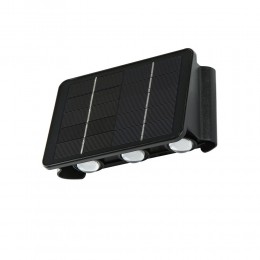 Immax 08491L LED solar Außenwandleuchte | 2W integrierte LED-Quelle | 100lm