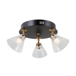 Italux WL-34393-3R-BK-HBR LED Spot-Deckenleuchte Orella | 12W LED | 750lm | 3000K