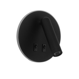 Italux WL-53742-1-BK LED Spot-Wandleuchte Furla | 8W LED | 516lm | 3000K