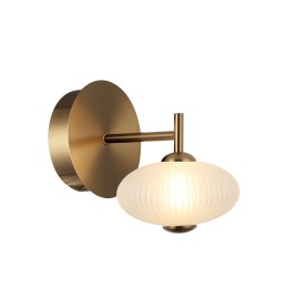 Italux WL-8545-1-BK-GD LED Wandleuchte Nico | 5W integrierte LED-Quelle | 3000K