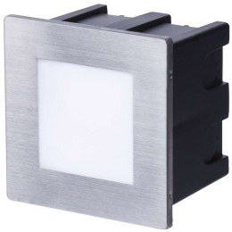 ZC0109 EMOS LED Orientierungsleuchte quadratisch 1.5W warmweiß IP65 Edelstahl